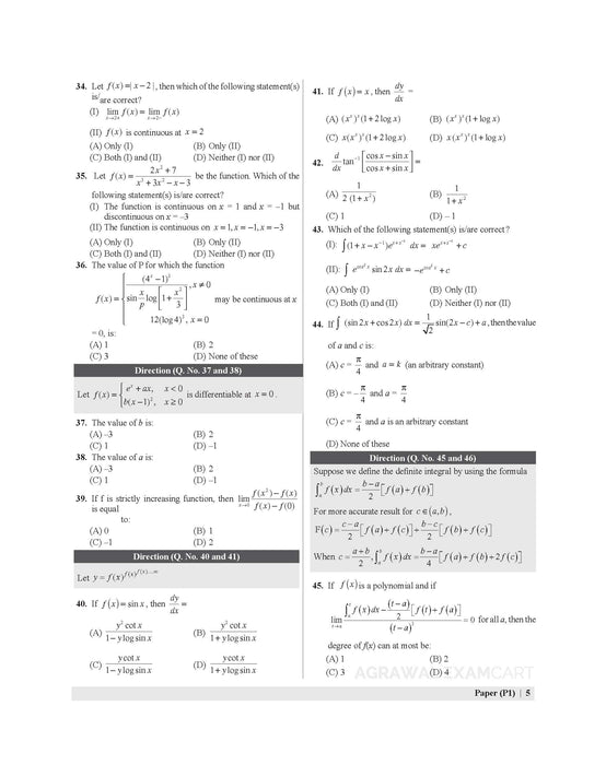 Examcart NDA/NA Mathematics Mock Papers Book For 2025 Exam in English