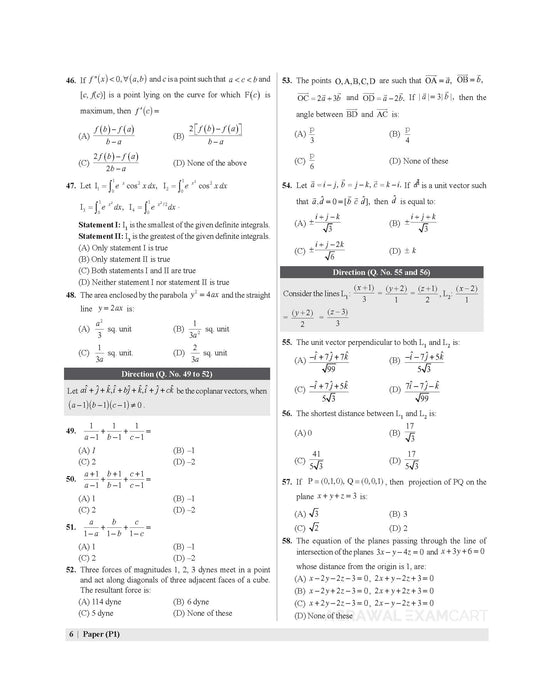 Examcart NDA/NA Mathematics Mock Papers Book For 2025 Exam in English