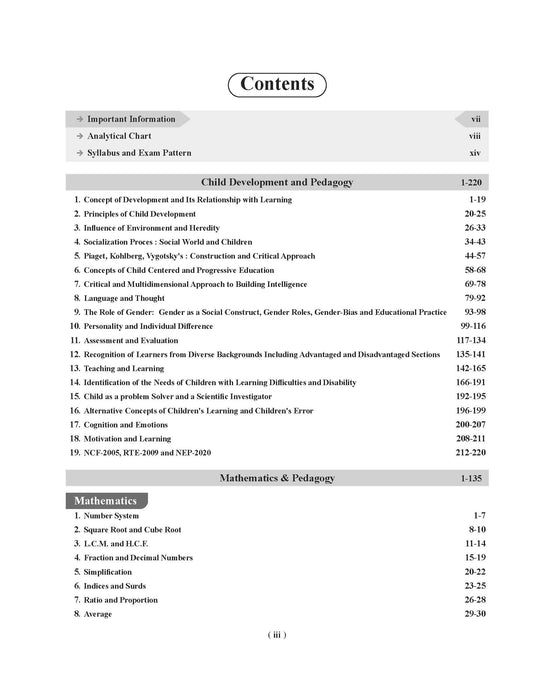 Examcart CTET Paper 2 (Class 6 to 8) Maths & Science Guidebook for 2025 Exam in English