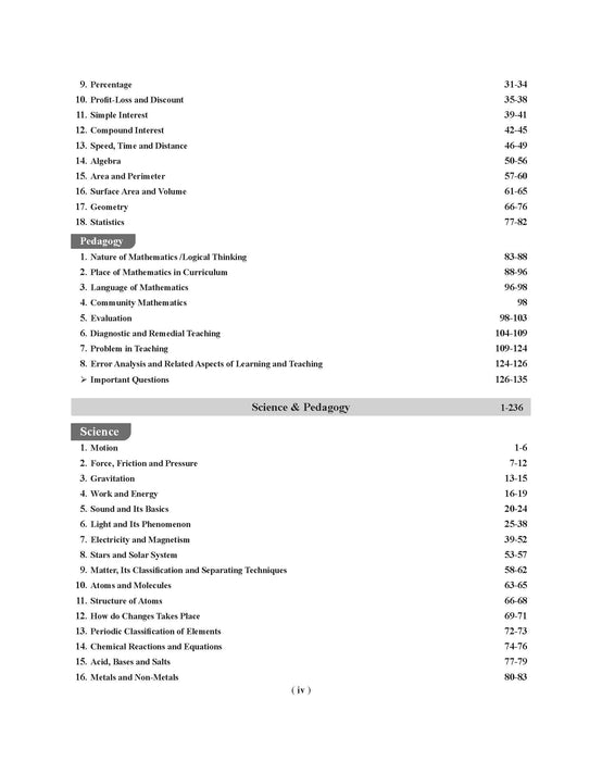 Examcart CTET Paper 2 (Class 6 to 8) Maths & Science Guidebook for 2025 Exam in English