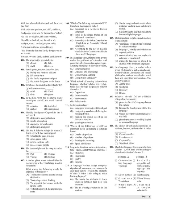 CTET Paper 2 Social Science Previous Year Question Papers