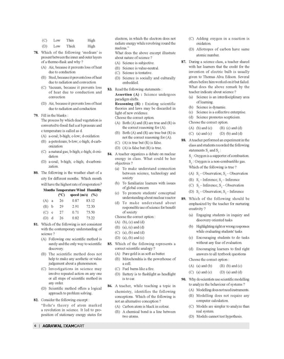 Examcart CTET Paper 2 (Class 6 to 8) Maths & Science Solved Papers Book For 2025 Exam In English