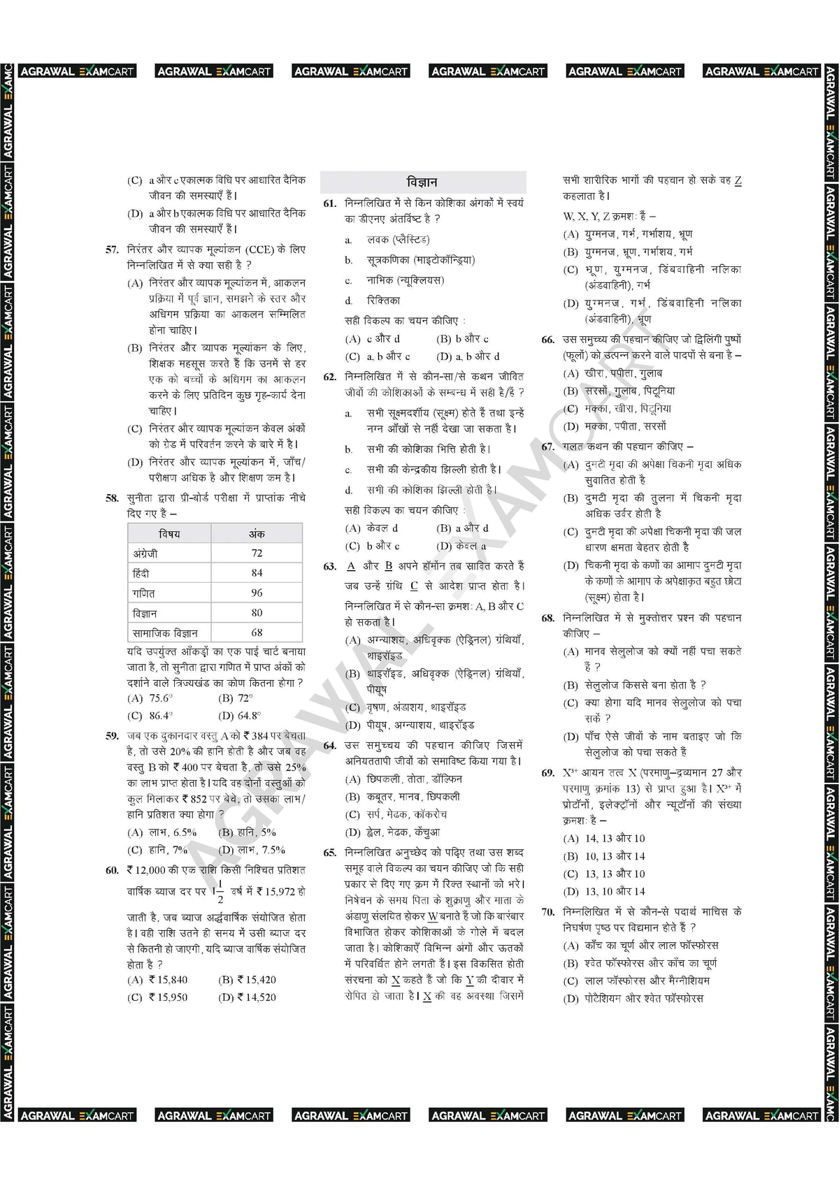 E-BOOK- CTET Paper 2 Math & Science (August 2023 & January 2024) Previous Year Solved Papers In Hindi