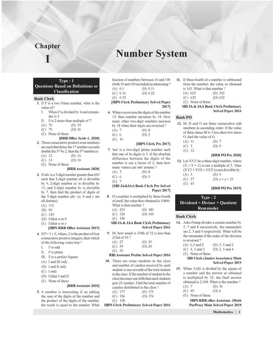 bank math book