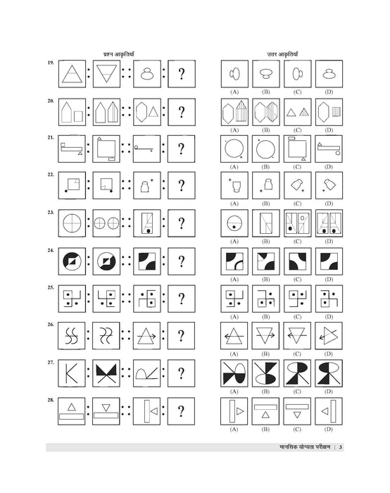 Examcart JNV Class 6 Mansik Yogyata Parikshan (Mental Ability Test) Bilingual Text Book By B.S.Solanki Sir for 2025 Exam