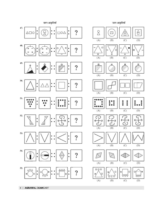 Examcart JNV Class 6 Mansik Yogyata Parikshan (Mental Ability Test) Bilingual Text Book By B.S.Solanki Sir for 2025 Exam