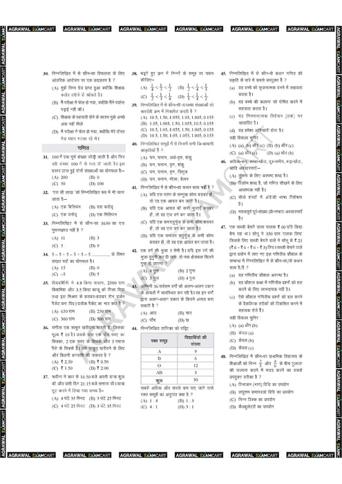 CTET Paper 1 (August 2023 & January 2024) Previous Year Solved Papers In Hindi (E-Book)