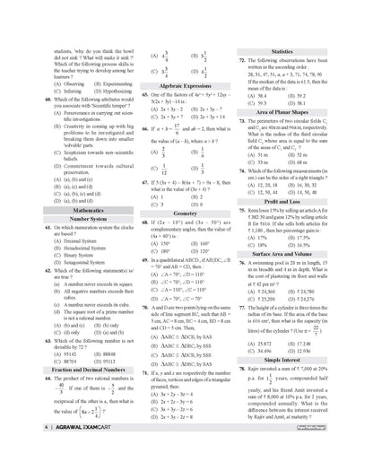 Examcart CTET Paper 2 (Class 6 to 8) Maths & Science Solved Papers Book By Prateek Shivalik For 2026 Exam In English