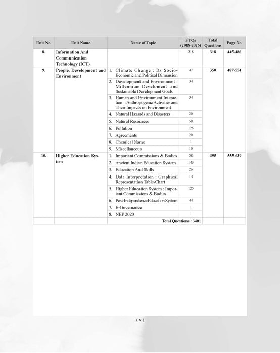 Examcart NTA UGC General Paper 1 Teaching & Research Aptitude PYQs (Previous Year Questions) Book In English