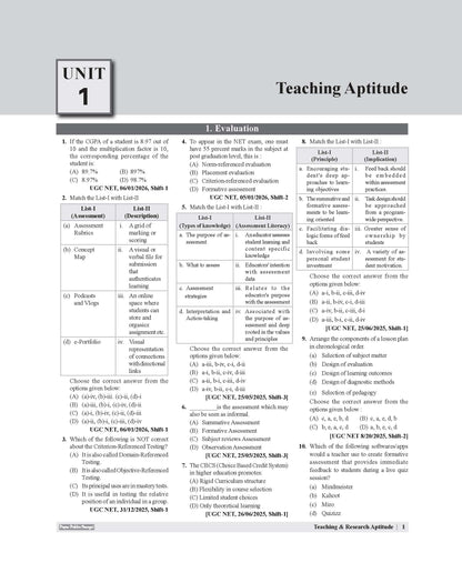 Examcart NTA UGC General Paper 1 Teaching & Research Aptitude PYQs (Previous Year Questions) Book In English