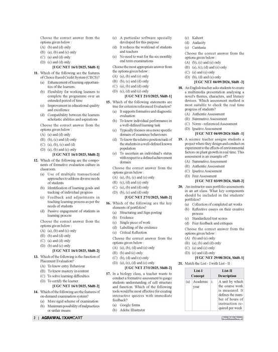 Examcart NTA UGC General Paper 1 Teaching & Research Aptitude PYQs (Previous Year Questions) Book In English