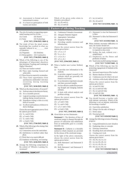 Examcart NTA UGC General Paper 1 Teaching & Research Aptitide Question Bank Book In English