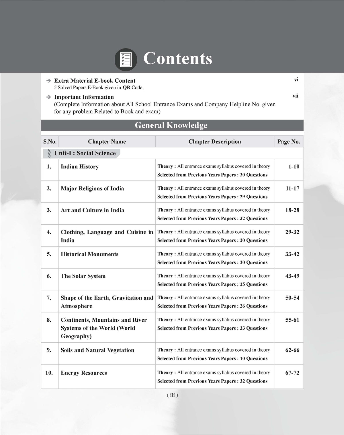 Examcart School Entrance Exam General Knowledge Class 6th Textbook For 2027 Exam in English