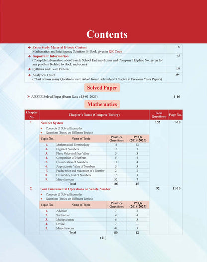 Examcart Sainik School Class 6 Study Guide Book For 2027 Entrance Exam In English