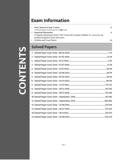 Examcart CTET Paper 1 (Class 1 to 5) Solved Paper Book By Prateek Shivalik For 2026 Exam In English