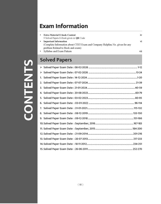 Examcart CTET Paper 1 (Class 1 to 5) Solved Paper Book By Prateek Shivalik For 2026 Exam In English