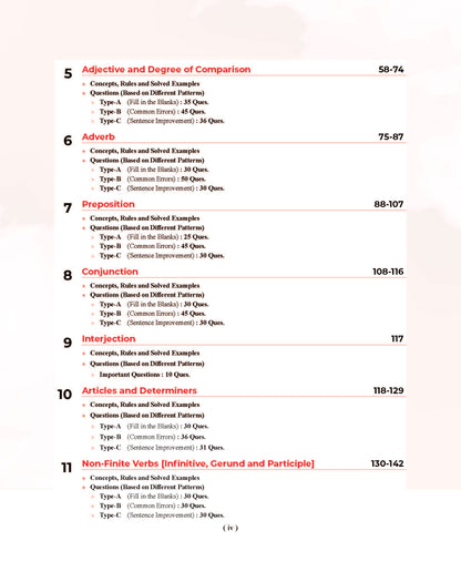 Examcart Latest General English Book For All Competitive Exams 2026 | SSC, Banking, NDA, CDS, DSSSB, Teaching Exams, UPSC & State PCS and College Entrance Exams