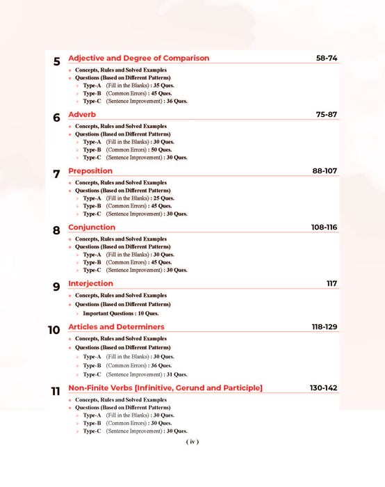 Examcart Latest General English Book For All Competitive Exams 2026 | SSC, Banking, NDA, CDS, DSSSB, Teaching Exams, UPSC & State PCS and College Entrance Exams