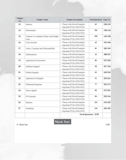 Examcart NDA/NA Mathematics (Guide + PYQ) Book For 2026 Exam In English