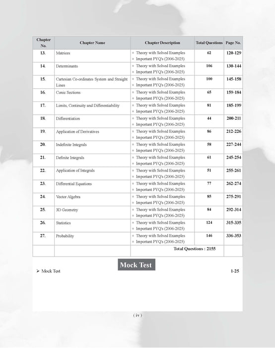 Examcart NDA/NA Mathematics (Guide + PYQ) Book For 2026 Exam In English