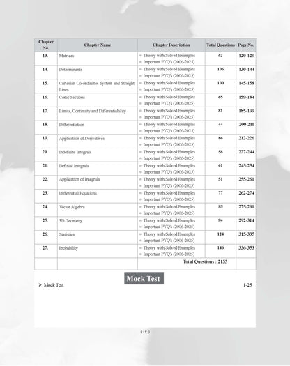 Examcart NDA/NA Mathematics (Guide + PYQ) Book For 2026 Exam In English