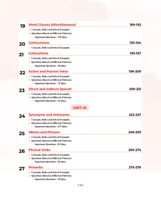 Examcart Latest General English Book For All Competitive Exams 2026 | SSC, Banking, NDA, CDS, DSSSB, Teaching Exams, UPSC & State PCS and College Entrance Exams