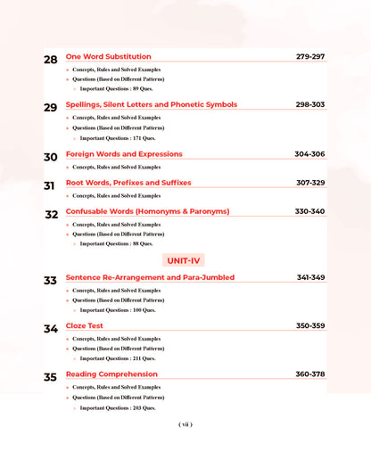 Examcart Latest General English Book For All Competitive Exams 2026 | SSC, Banking, NDA, CDS, DSSSB, Teaching Exams, UPSC & State PCS and College Entrance Exams