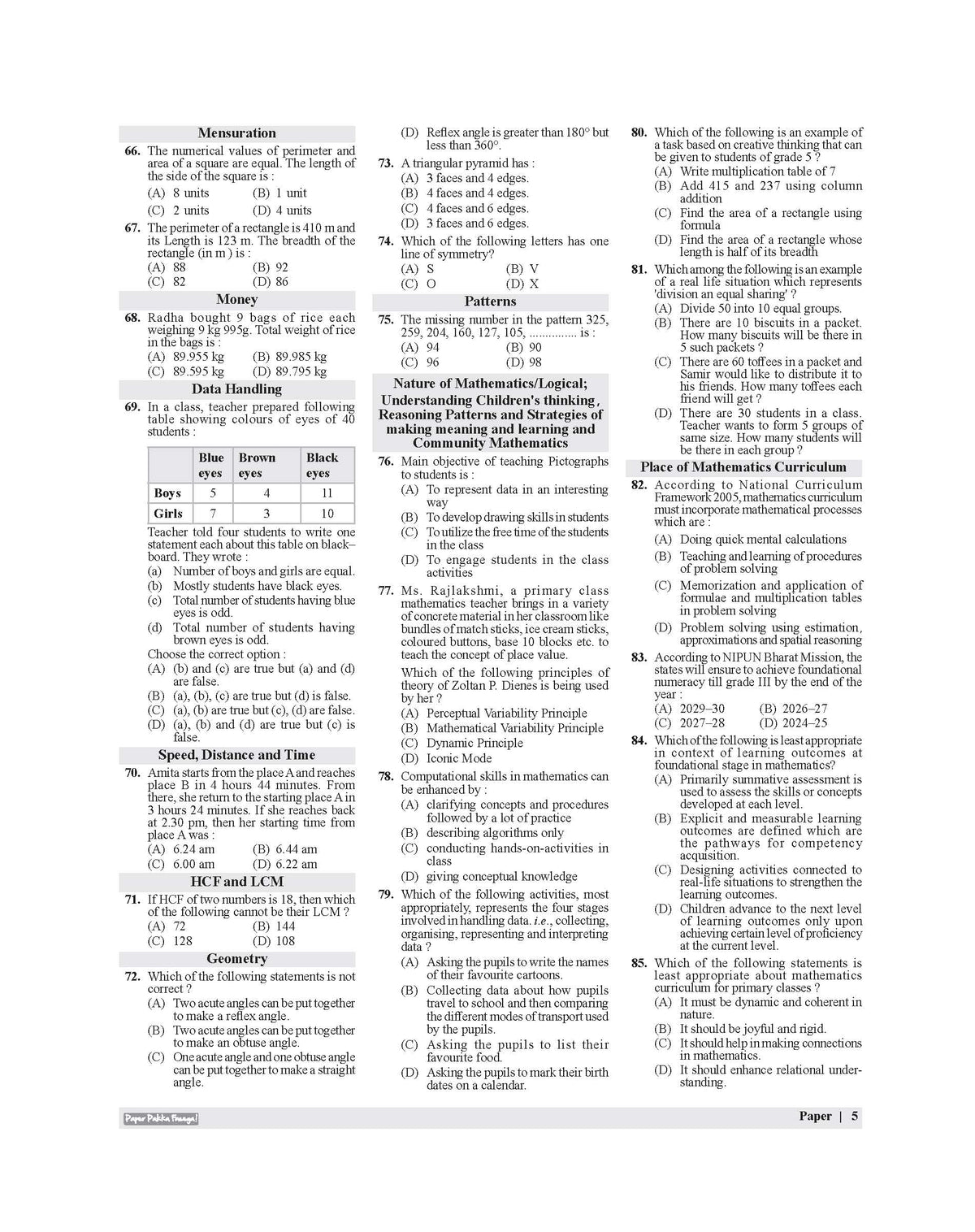 Examcart CTET Paper 1 (Class 1 to 5) Solved Paper Book By Prateek Shivalik For 2026 Exam In English