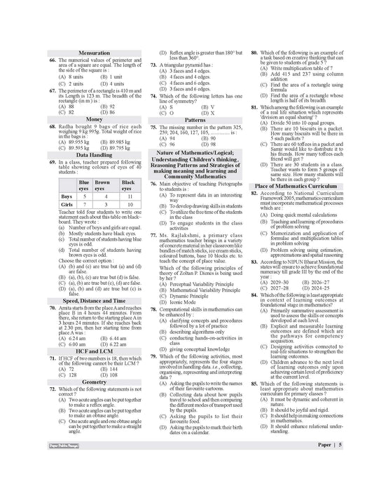 Examcart CTET Paper 1 (Class 1 to 5) Solved Paper Book By Prateek Shivalik For 2026 Exam In English