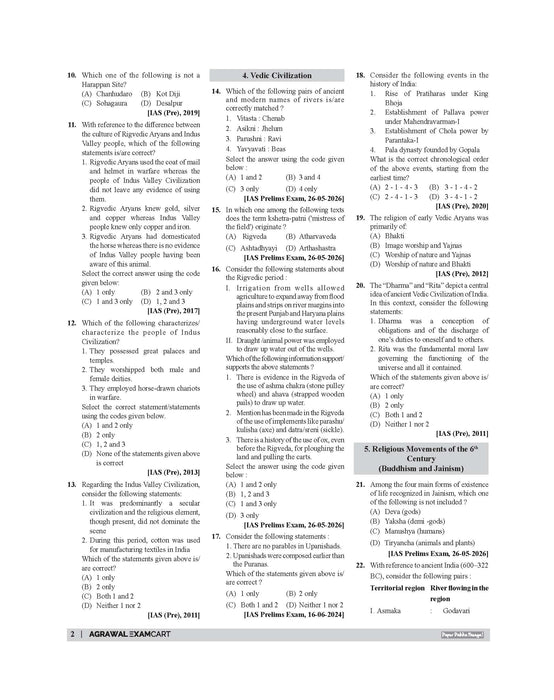 Examcart UPSC IAS Prelims PYQs (2011–2026) English Medium | General Studies & CSAT | 2700+ Chapterwise & Topicwise Solved Questions with Detailed Explanations | Month-wise Preparation Strategy | UPSC Civil Services Exam Book