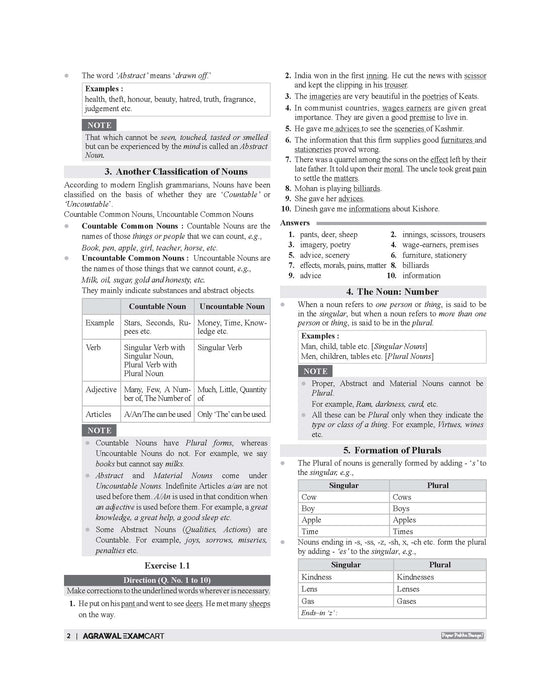 Examcart Latest General English Book For All Competitive Exams 2026 | SSC, Banking, NDA, CDS, DSSSB, Teaching Exams, UPSC & State PCS and College Entrance Exams