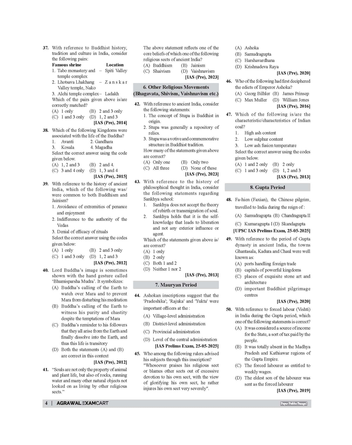 Examcart UPSC IAS Prelims PYQs (2011–2026) English Medium | General Studies & CSAT | 2700+ Chapterwise & Topicwise Solved Questions with Detailed Explanations | Month-wise Preparation Strategy | UPSC Civil Services Exam Book