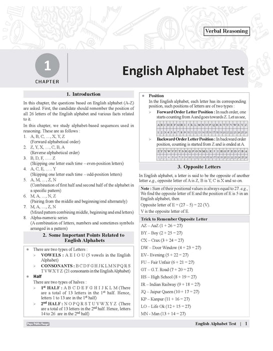 Examcart Competitive Reasoning Shortcut Secrets Textbook For All Government Exams (SSC, Bank, Railway, Defence, Police, UPSC, PCS and all other exams) in English Medium