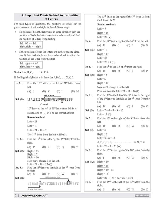 Examcart Competitive Reasoning Shortcut Secrets Textbook For All Government Exams (SSC, Bank, Railway, Defence, Police, UPSC, PCS and all other exams) in English Medium
