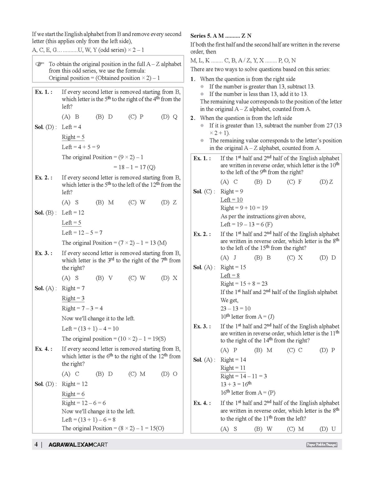 Examcart Competitive Reasoning Shortcut Secrets Textbook For All Government Exams (SSC, Bank, Railway, Defence, Police, UPSC, PCS and all other exams) in English Medium