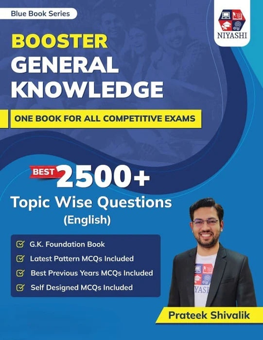 Blue Book Series KVS NVS Tier 1 Complete Set by Prateek Shivalik Sir (English + Hindi + Computer + Reasoning + Maths + General Knowledge) in English Medium (Set of 6 Books)
