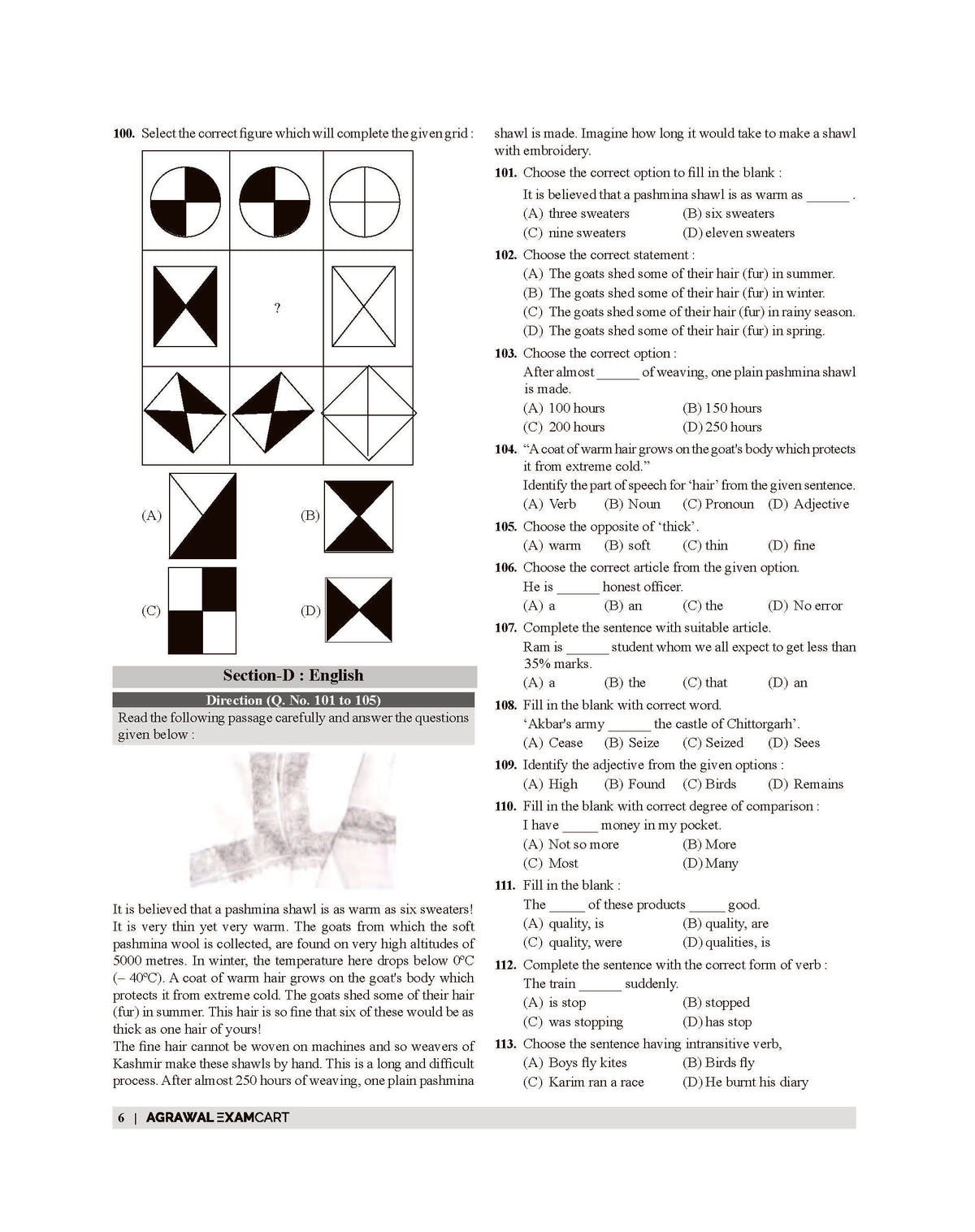 EBOOK - Examcart Sainik School & Rashtriya Military School Class 6 Solved Paper For 2026 Exam (English Medium)