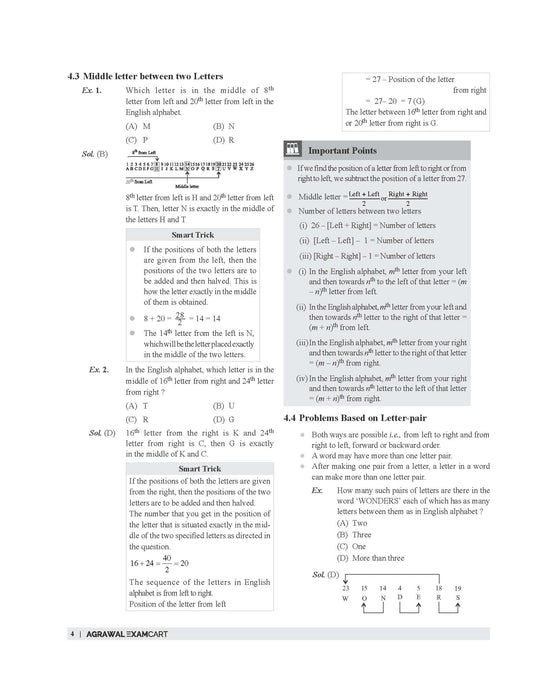 Examcart School Entrance Exam Class 6th Mental Ability Test (Reasoning) Textbook For 2026 Exam in English
