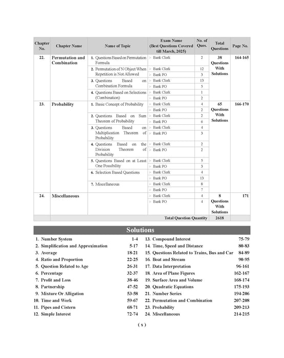 Bank Math Book