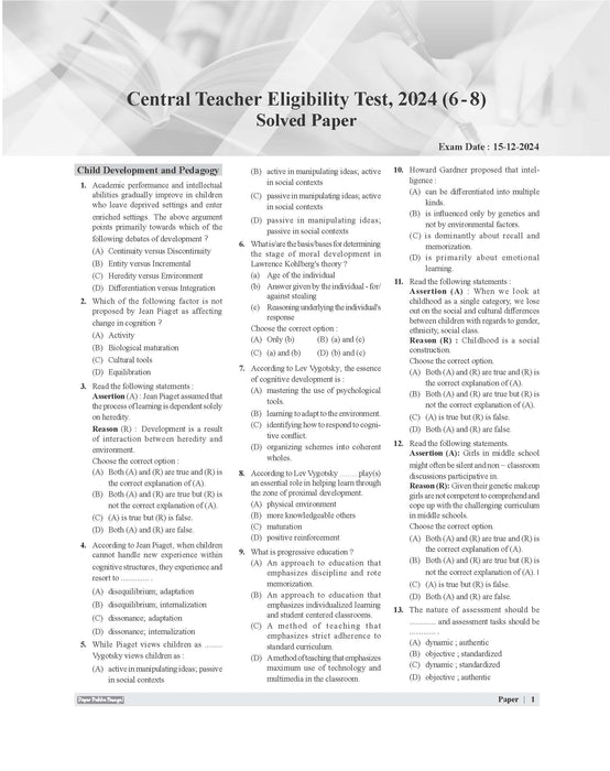 E-Book Examcart CTET Paper 2 (Class 6 to 8) Social Science Solved Paper Book By Prateek Shivalik For 2025 Exam In English