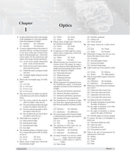 Examcart Physics Final Destination Question Bank Book In English Medium