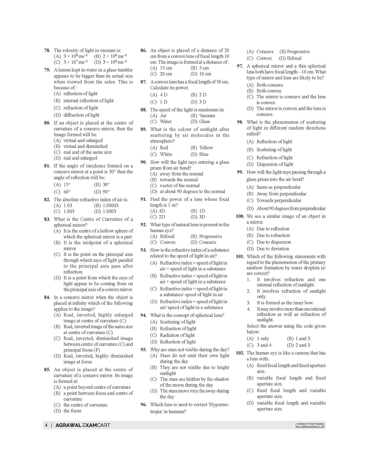 Examcart Physics Final Destination Question Bank Book In English Medium