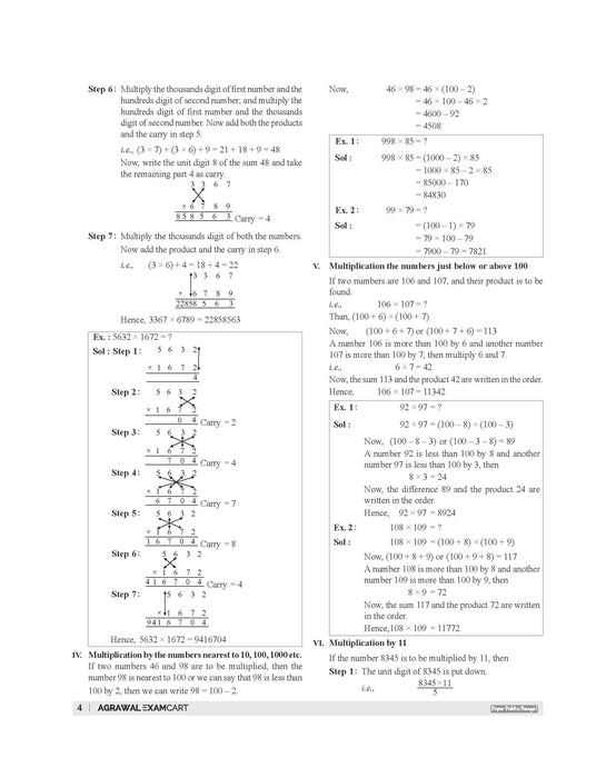 Examcart Competitive Maths Shortcuts Secrets Textbook By DP Singh Sir for All Government Exams (NRA CET, SSC, Bank, Railway, Defence, Police and all other exams) in English