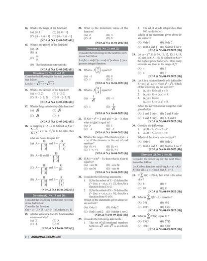 Examcart NDA/NA Mathematics & GAT (PYQs) Question Bank Book For 2026 Exam In English