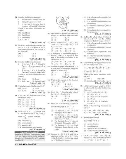Examcart NDA/NA Mathematics & GAT (PYQs) Question Bank Book For 2026 Exam In English