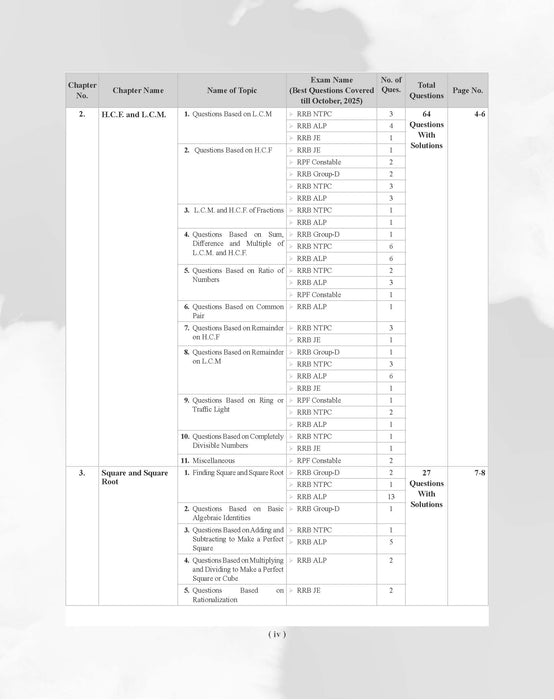 Examcart Railway RRB NTPC, RRB JE, RRB ALP & Technician and RRC Group D Exam Math Question Bank Book By DP Singh Sir in English