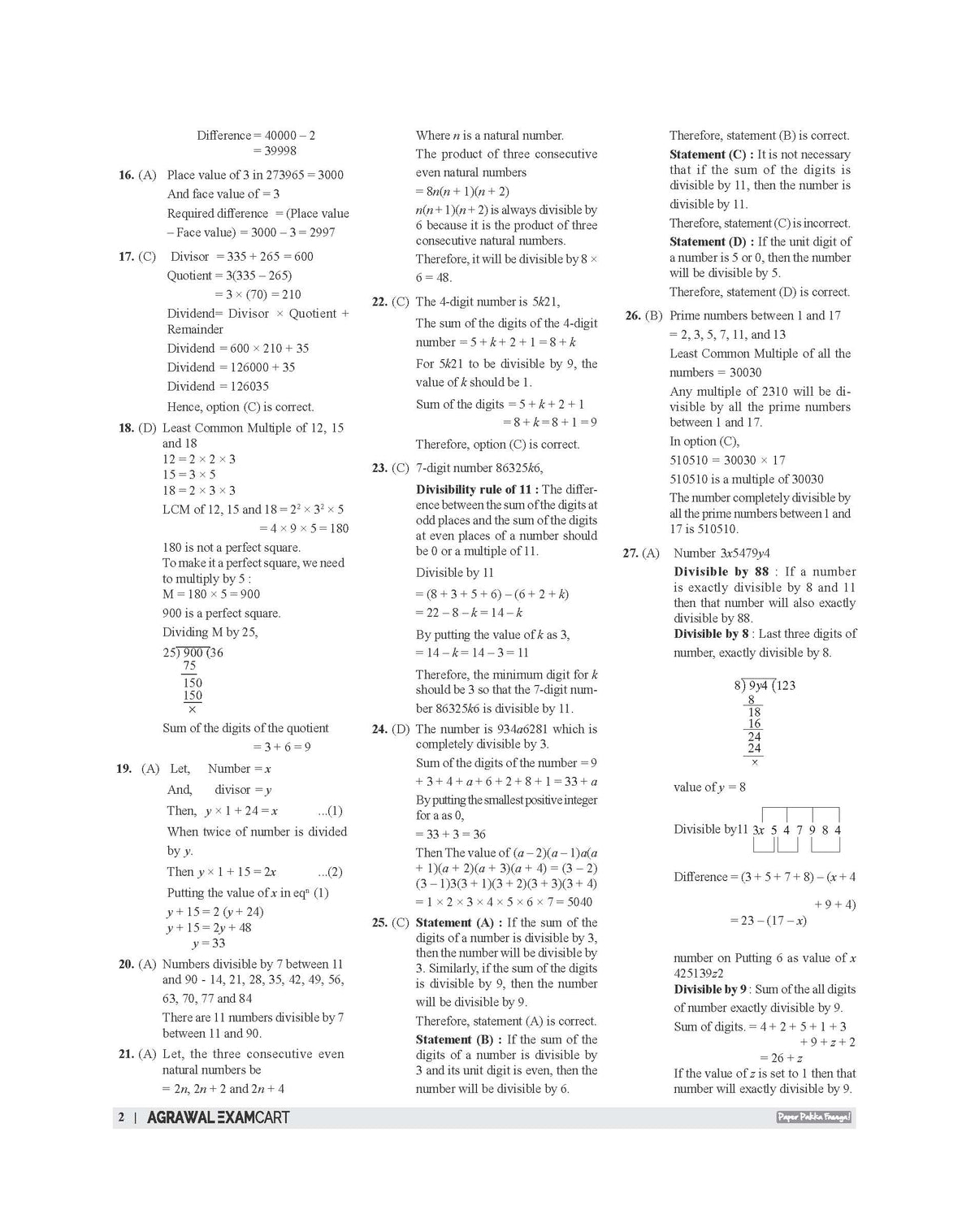 Examcart Railway RRB NTPC, RRB JE, RRB ALP & Technician and RRC Group D Exam Math Question Bank Book By DP Singh Sir in English