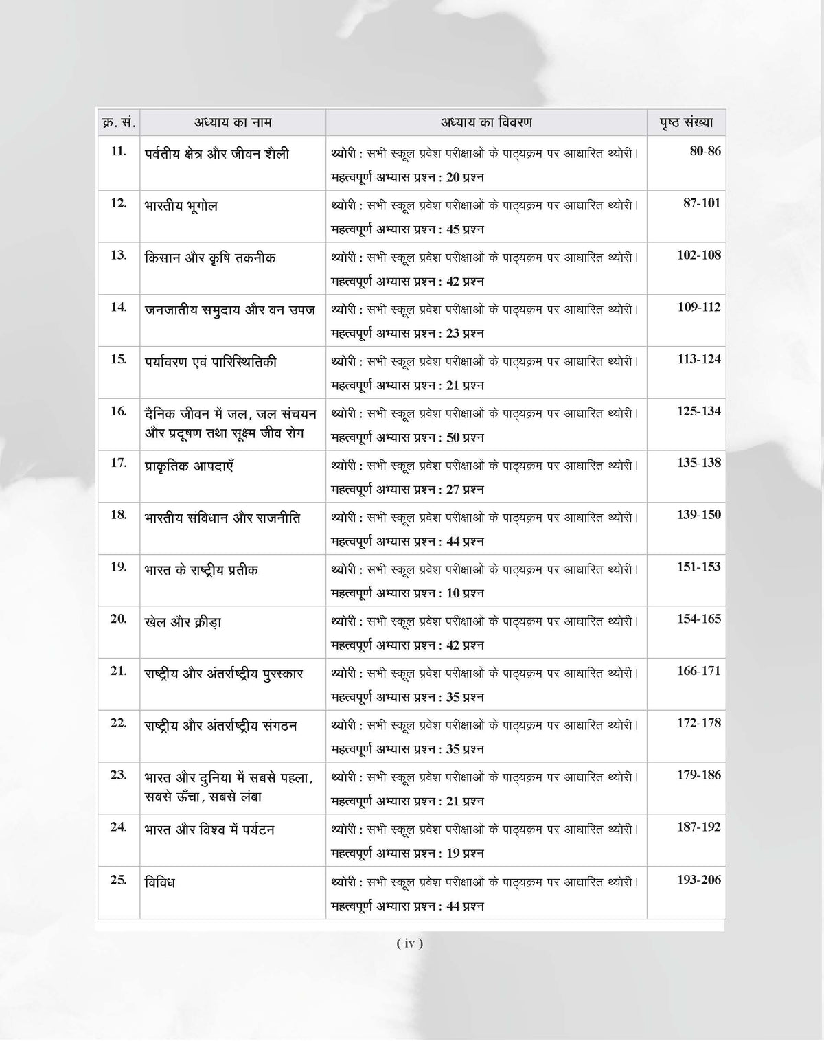 Examcart School Entrance Exam Samanya Gyan (G.K.) Class 6th Textbook For 2027 Exam in Hindi