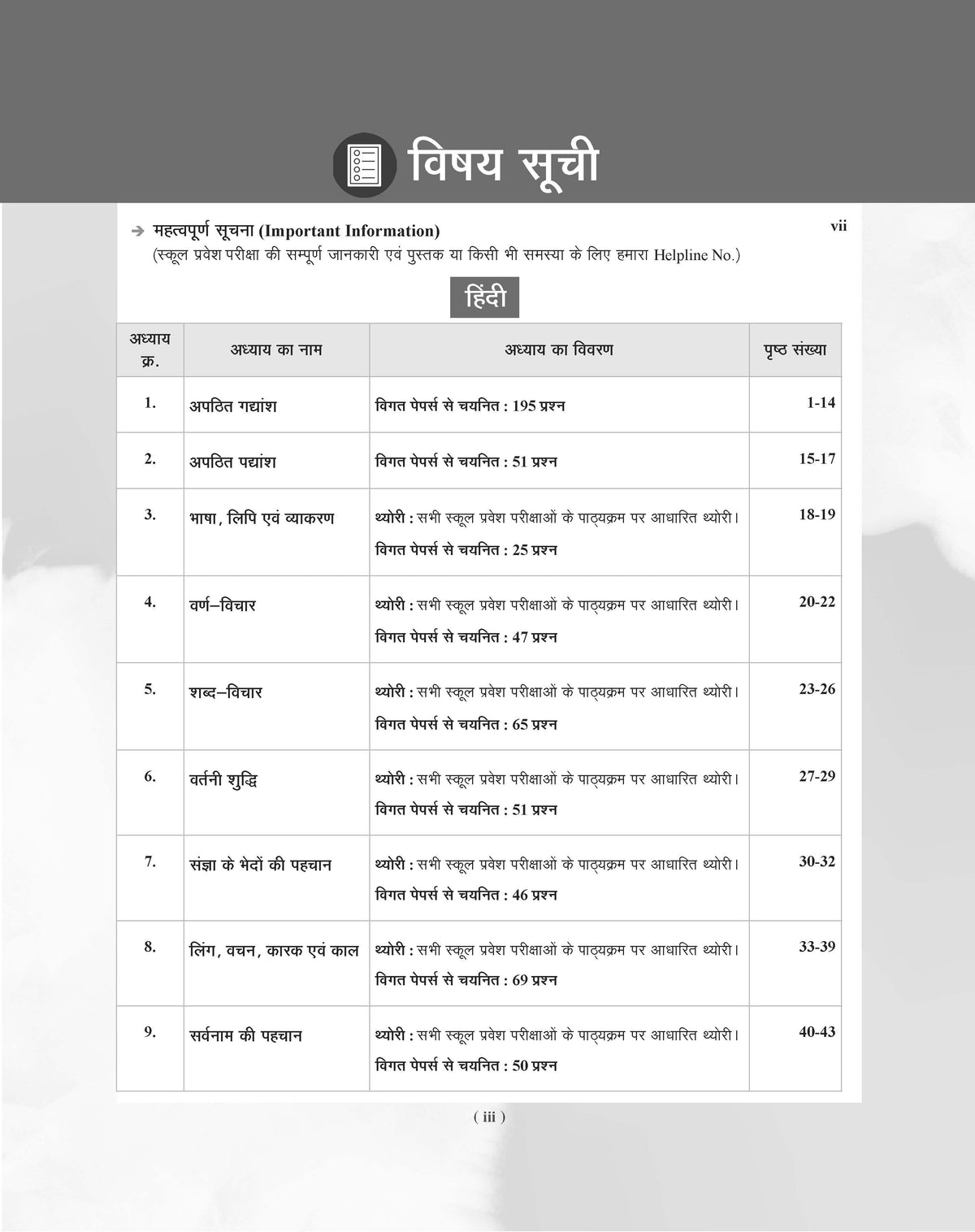 Examcart School Entrance Exam Class 6th Hindi Textbook For 2027 Exam