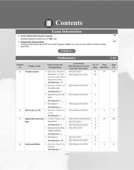 Examcart Latest SSC Math Question Bank Book by DP Singh for SSC GD | MTS | Delhi Police | Selection Post | CHSL | Stenographer | CPO & CGL (Tier 1 & 2) 2026 Exam in English